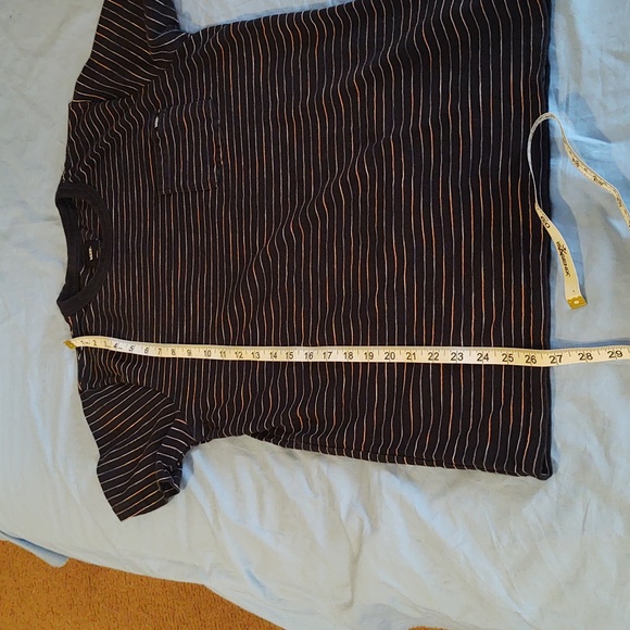 Vans Men's Small 100% Cotton Tee Navy Stripes - Picture 8 of 11